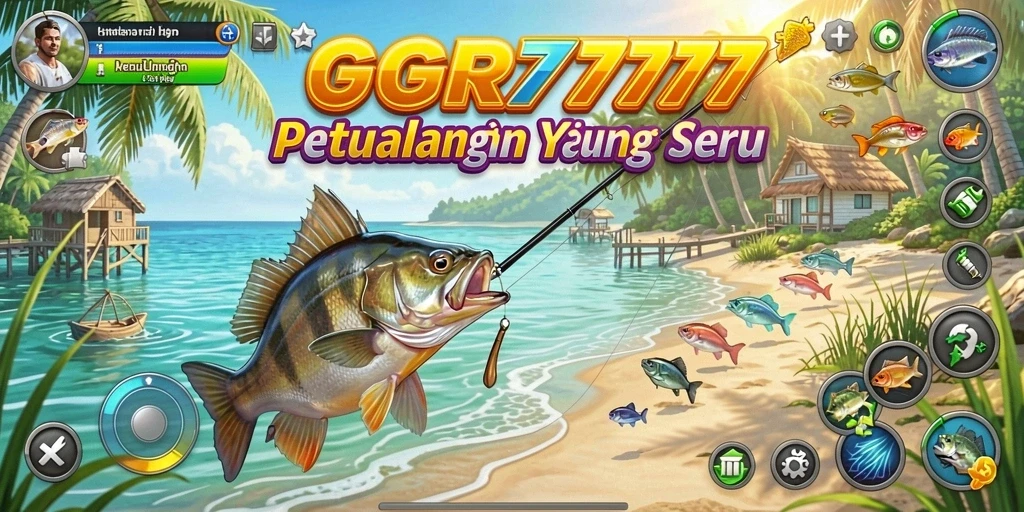 Tampilan gameplay GGR7777 yang menampilkan keseruan memancing.