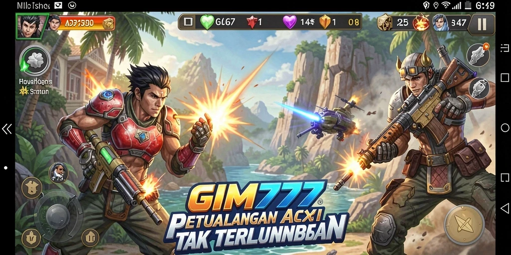 Tangkap momen aksi mendebarkan dalam GIM777 saat melawan musuh.