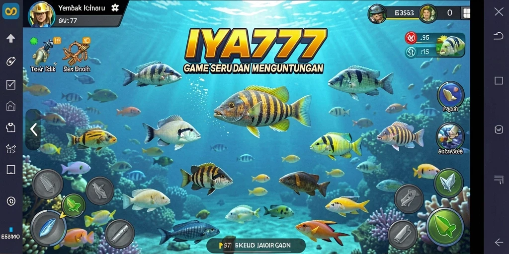 Tampilan gameplay seru dalam permainan Tembak Ikan IYA777.