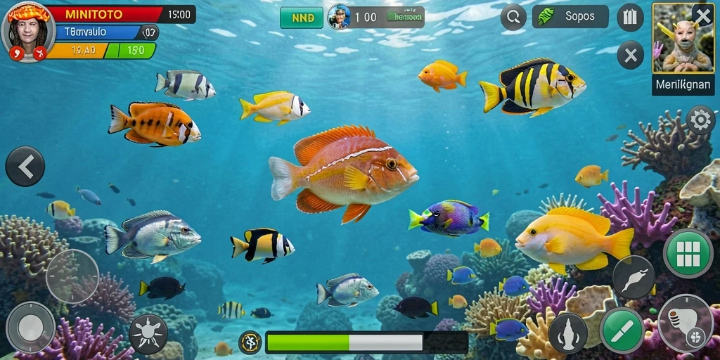 Screenshot gameplay Tembak Ikan MINITOTO yang seru dan menarik.