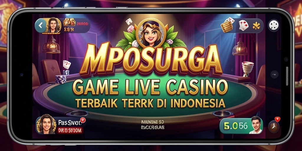 Gameplay MPOSURGA yang menampilkan dealer profesional dan interaksi langsung dengan pemain.