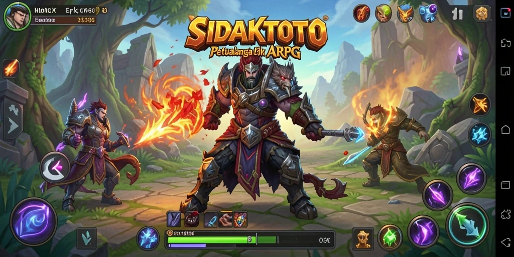 Tampilan gameplay SIDAKTOTO yang memukau dalam petualangan ARPG.