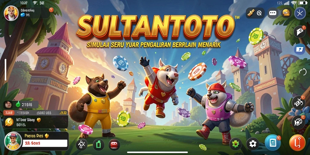 Tampilan gameplay SULTANTOTO yang mengesankan dan interaktif.