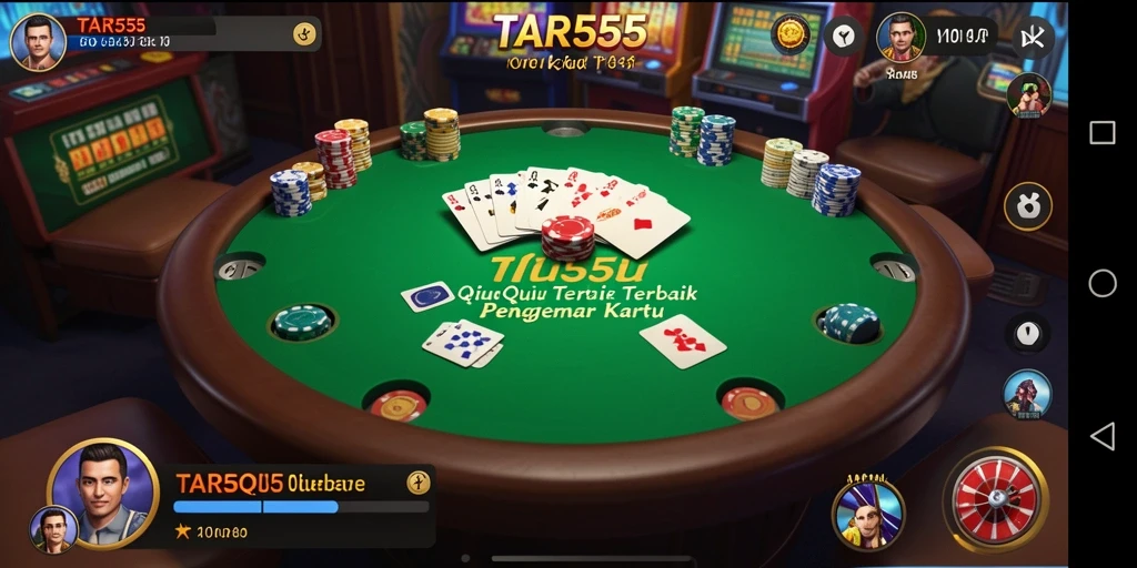 Screenshot TAR555 menampilkan aksi seru permainan QiuQiu yang mengasyikkan.